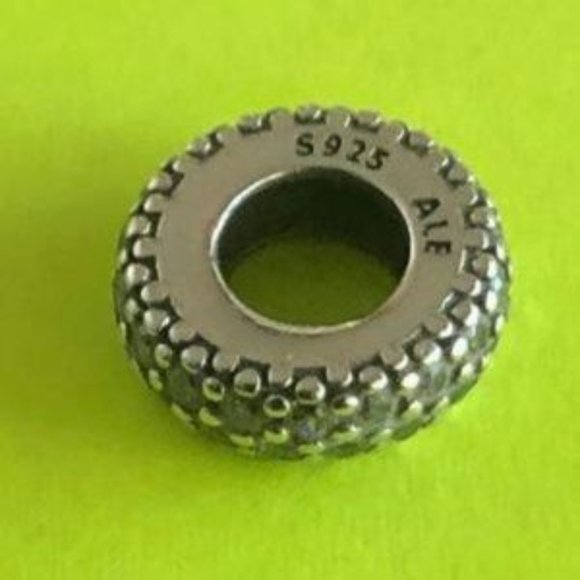 Pandora Dangle W/ Stiletto, Dress, Lipstick, Clear CZ & Enamel - Picture 2 of 4